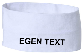 Headband med egen text