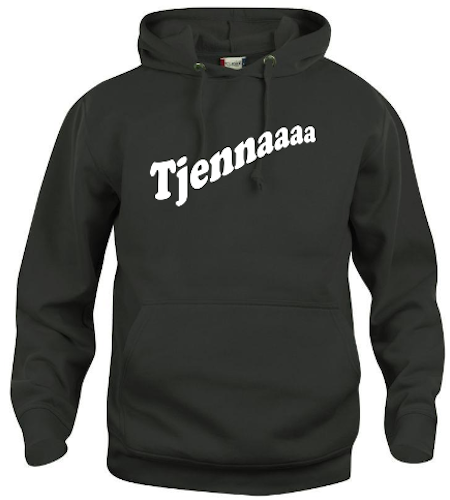 Hoodtröja Basic "Tjennaaaa"