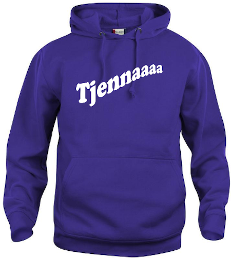 Hoodtröja Basic "Tjennaaaa"