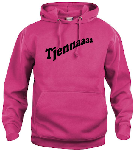 Hoodtröja Basic "Tjennaaaa"