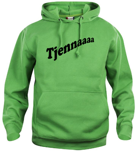 Hoodtröja Basic "Tjennaaaa"