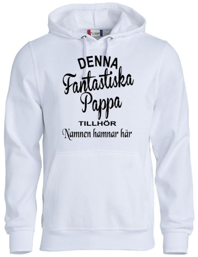 Hoodtröja Basic " Fantastiska Pappa Tillhör"