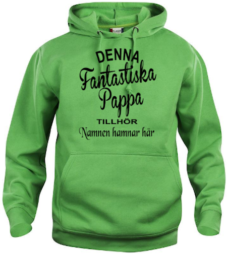 Hoodtröja Basic " Fantastiska Pappa Tillhör"