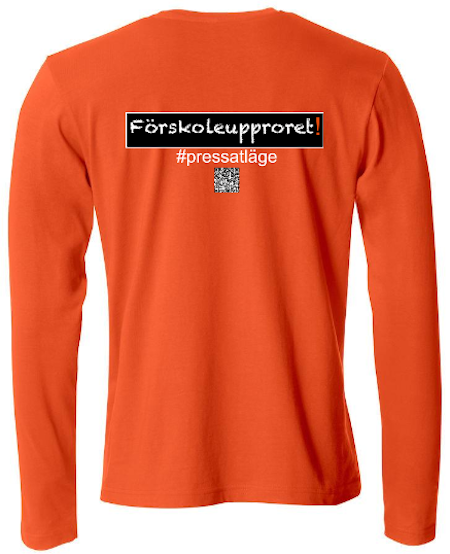 T-shirt Lång ärm "Förskoleupproret!"