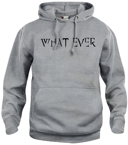 Hoodtröja Basic "What Ever"