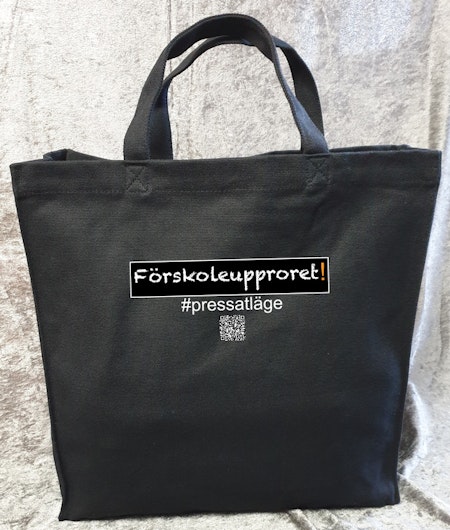 Tygkasse Kraftig "Förskoleupproret!"