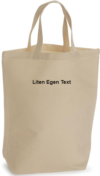 Bomullsbag med litet tryck "EGEN TEXT" - GRAHN textiltryckeri