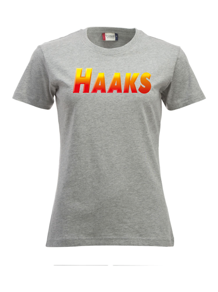 Grå Dam T-shirt "HAAKS"