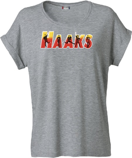 Grå Dam T-shirt Katy "HAAKS Members"