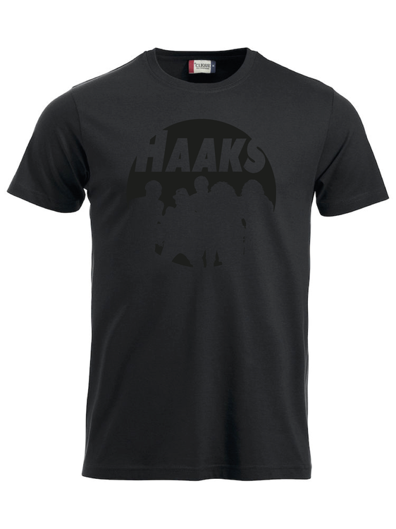 Svart T-shirt "HAAKS Siluett" svart