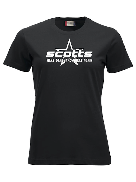 Svart Dam T-shirt Classic "SCOTTS"