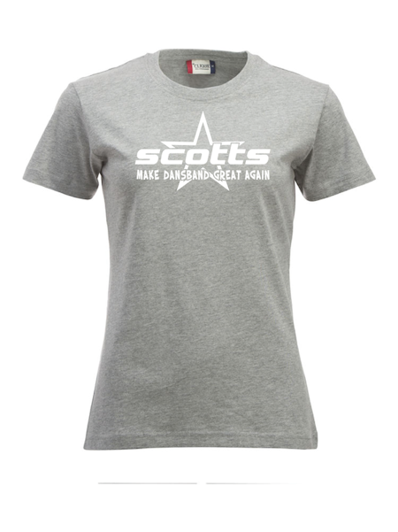 Grå Dam T-shirt Classic "SCOTTS"