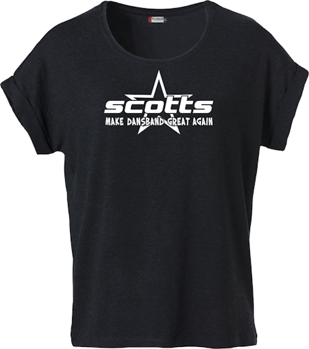 Svart Dam T-shirt Katy "SCOTTS"