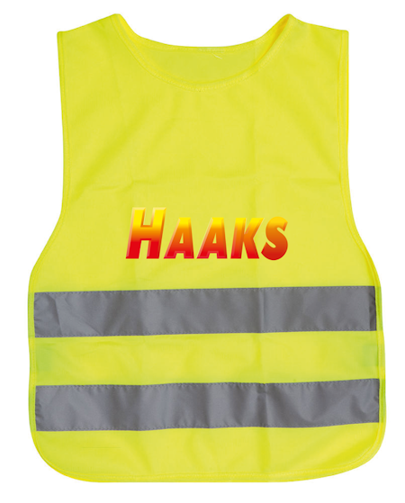 Gul Reflexväst "HAAKS LOGO"