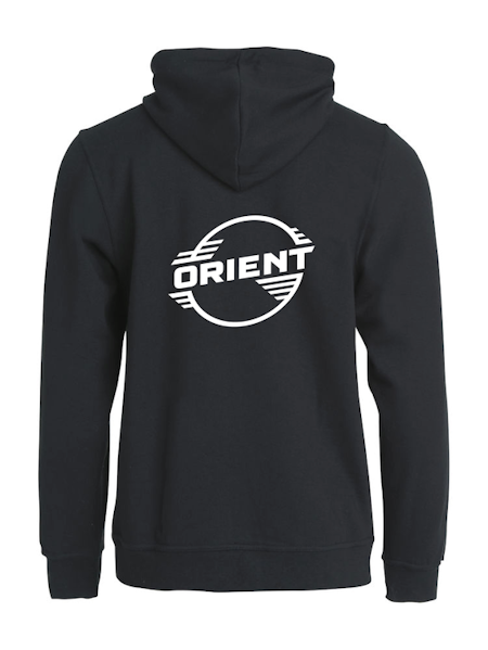 Svart Hoodjacka "ORIENT" Rygg