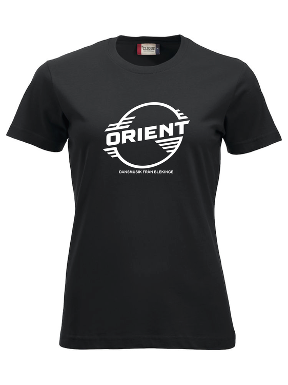 Svart Dam T-shirt "ORIENT Blekinge"