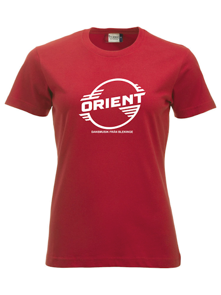 Röd Dam T-shirt Classic "ORIENT Blekinge"