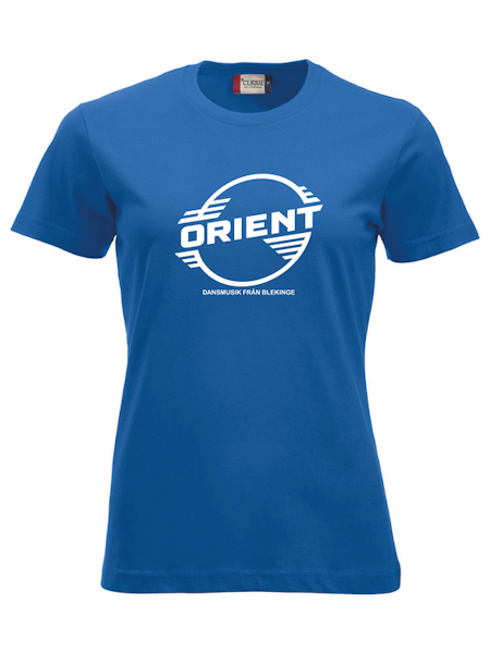 Blå Dam T-shirt "ORIENT Blekinge"