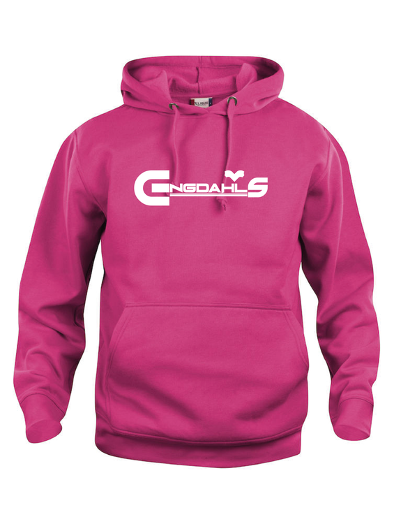 Cerise Hoodtröja Basic "Engdahls Logo"