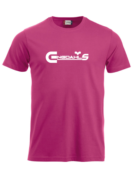 Cerise T-shirt "Engdahls Logo"