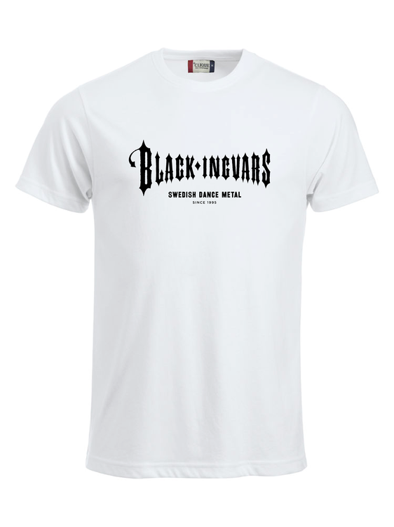 Vit T-SHIRT "BLACK-INGVARS"