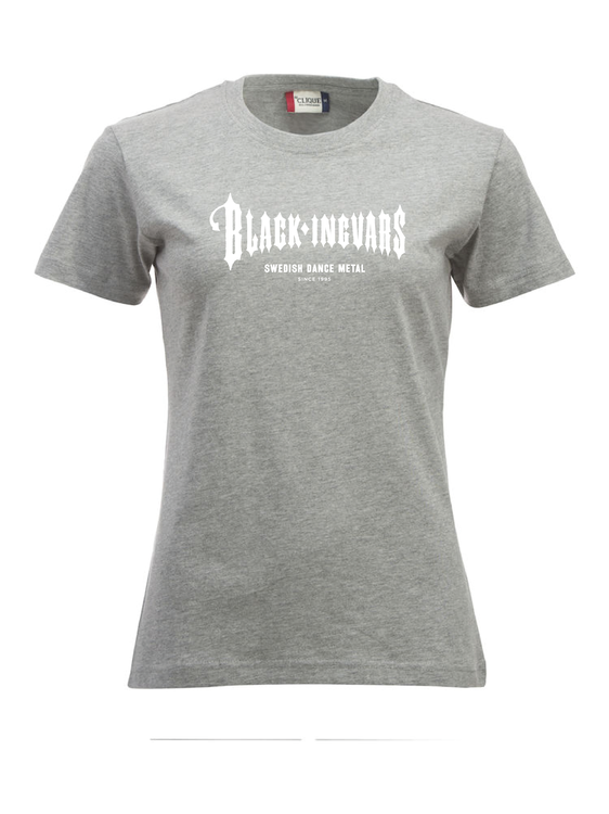 Grå Dam T-SHIRT "BLACK-INGVARS" vit