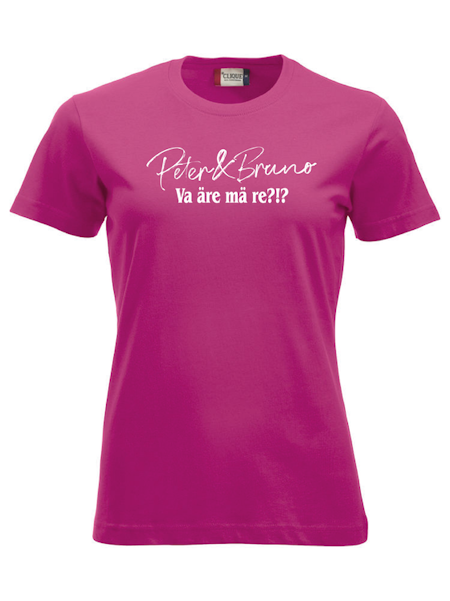 Cerise Dam T-SHIRT "P & B Va äre mä re?!?"