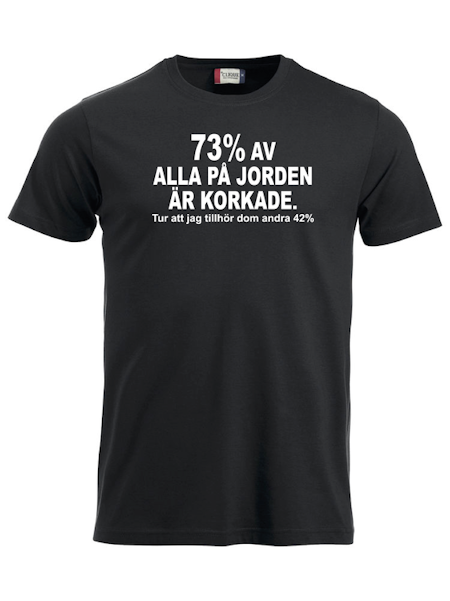 T-shirt "73% KORKADE"
