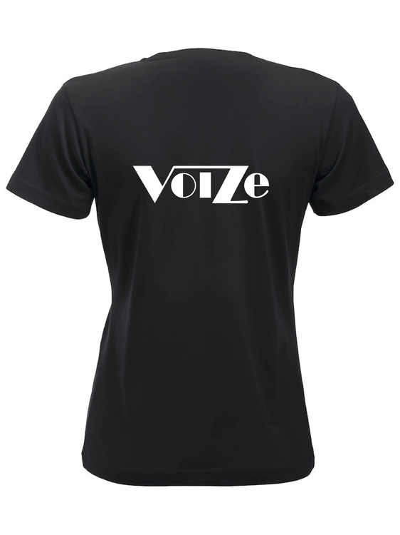 Svart Dam T-SHIRT "VOIZE"