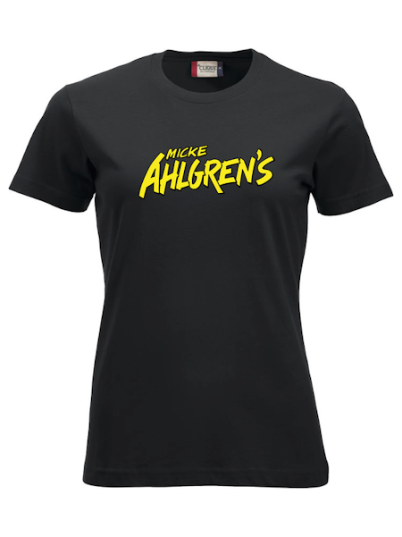 Svart Dam T-shirt "Micke Ahlgrens"