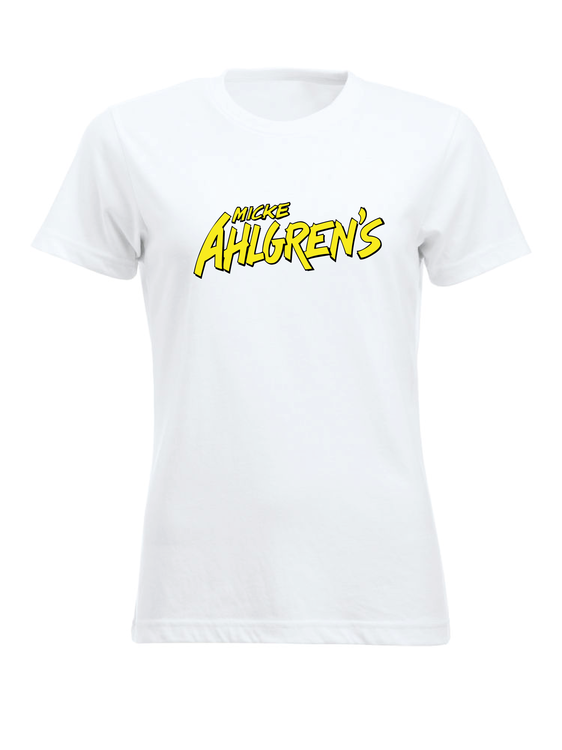 Vit Dam T-shirt "Micke Ahlgrens"