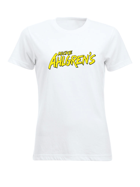 Vit Dam T-shirt "Micke Ahlgrens"