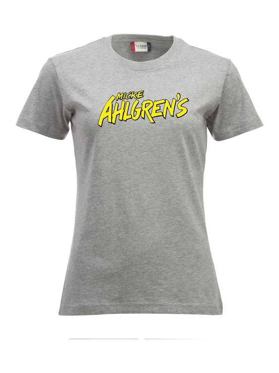 Grå Dam T-shirt "Micke Ahlgrens"