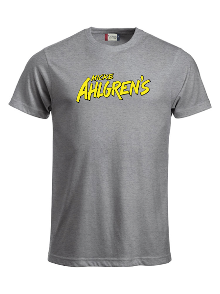 Grå T-shirt "Micke Ahlgrens"