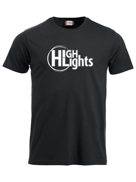 Svart T-shirt ""HIGHLIGHTS""