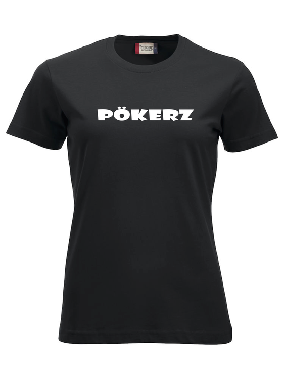 Svart Dam T-shirt "PÖKERZ"