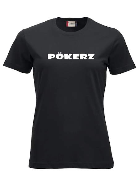 Svart Dam T-shirt "PÖKERZ"