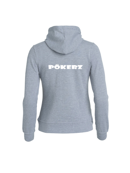 Grå Dam HOODJACKA "PÖKERZ" rygg