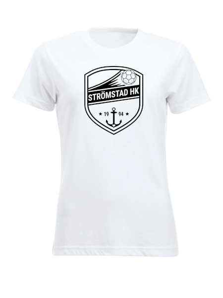 Vit Dam T-shirt "SHK Stor Svart"