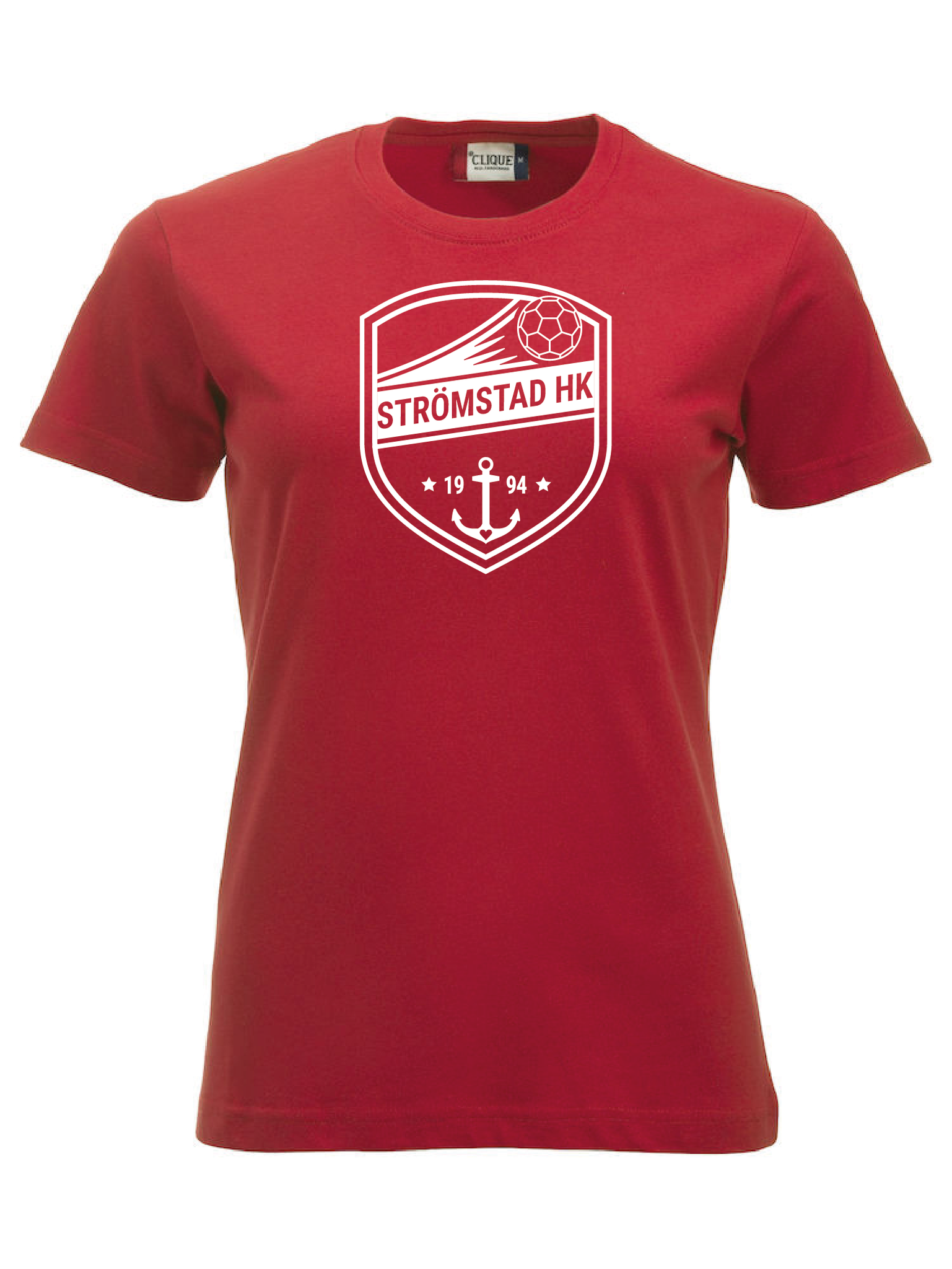 Röd Dam T-shirt "SHK Stor Vit"