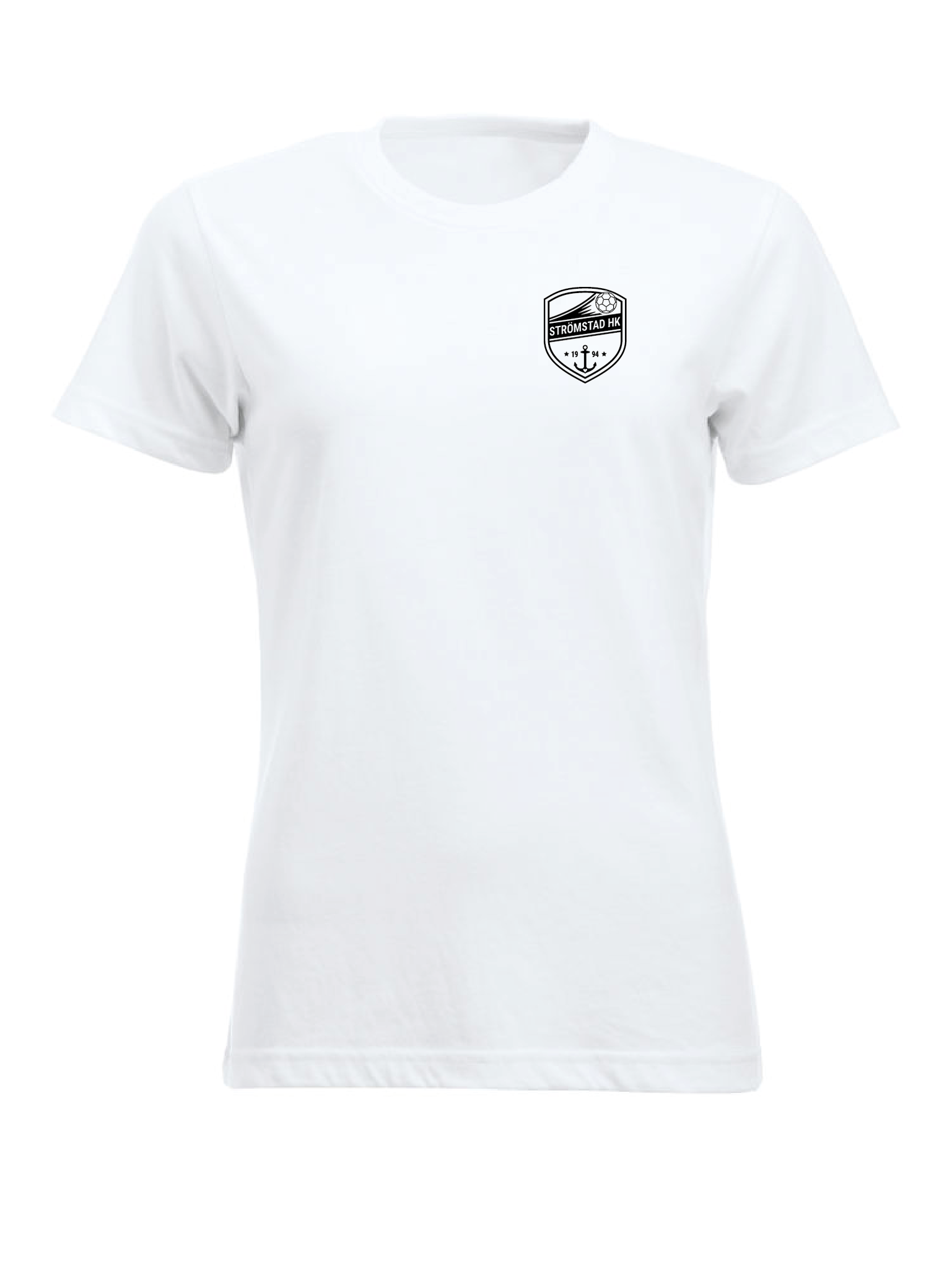 Vit Dam T-shirt "SHK Liten Svart"