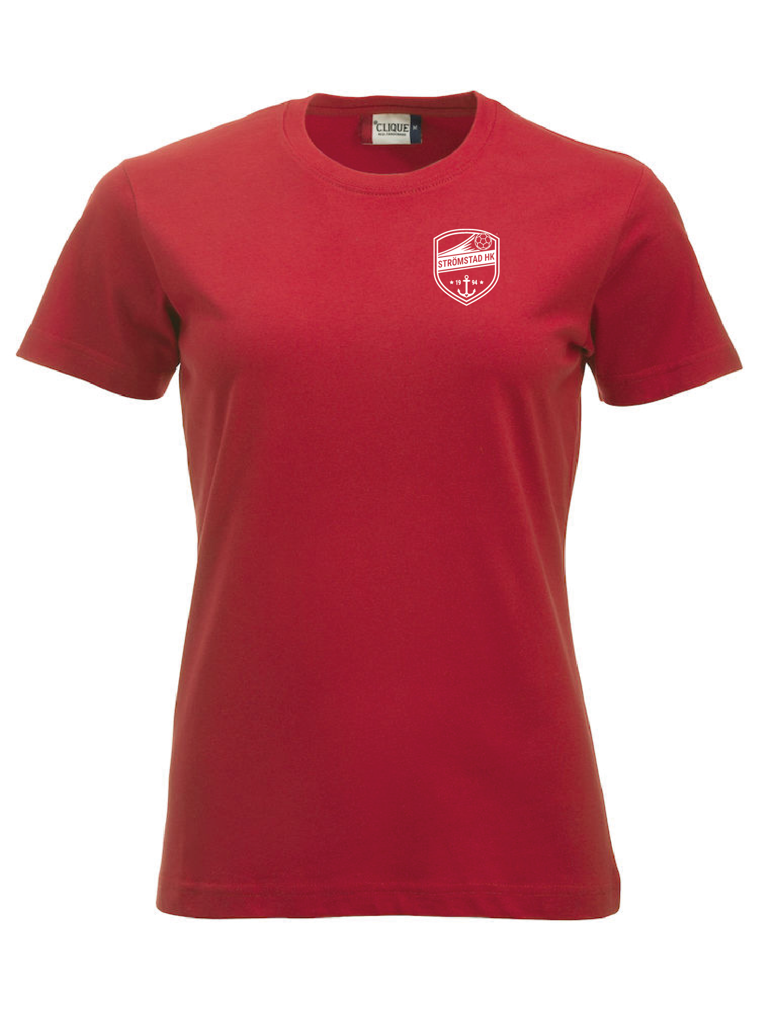 Röd Dam T-shirt "SHK Liten Vit"