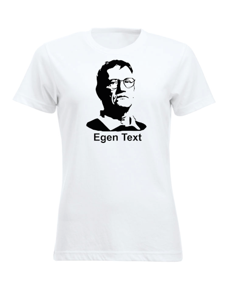 Dam T-shirt "TEGNELL med EGEN TEXT"