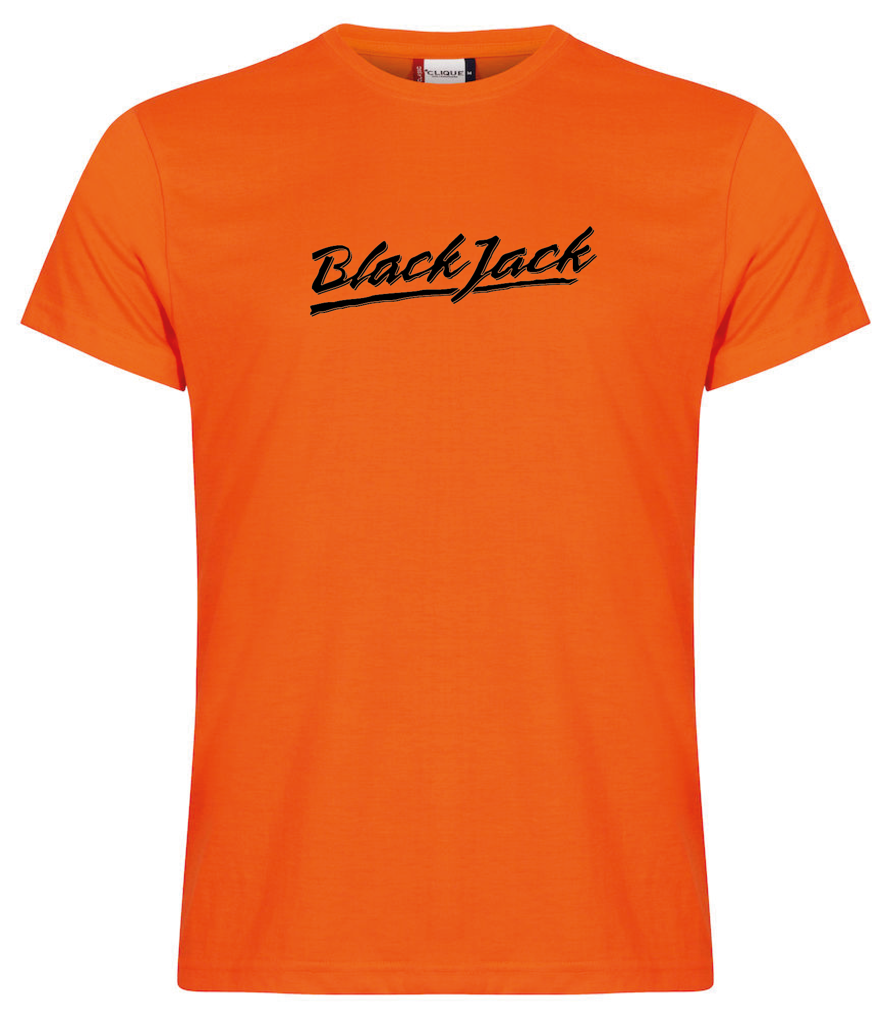 Orange T-shirt "Black Jack"