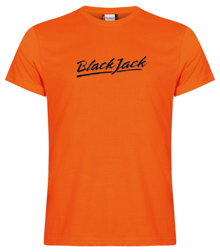 Orange T-shirt "Black Jack"