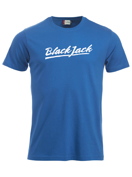 Blå T-shirt "Black Jack"