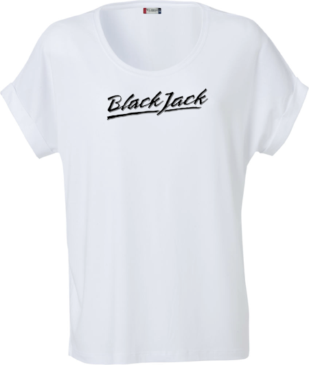 Vit Dam T-shirt Katy "Black Jack"