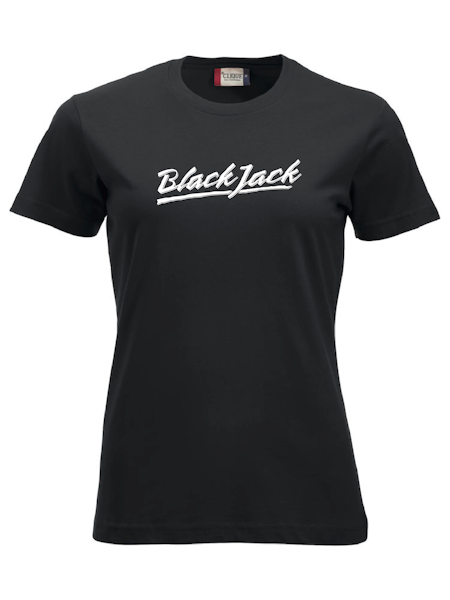 Svart Dam T-shirt "Black Jack"
