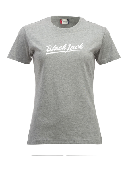 Grå Dam T-shirt "Black Jack"