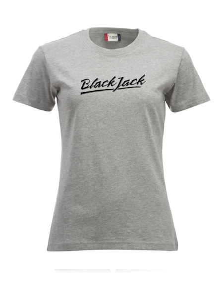 Grå Dam T-shirt "Black Jack"